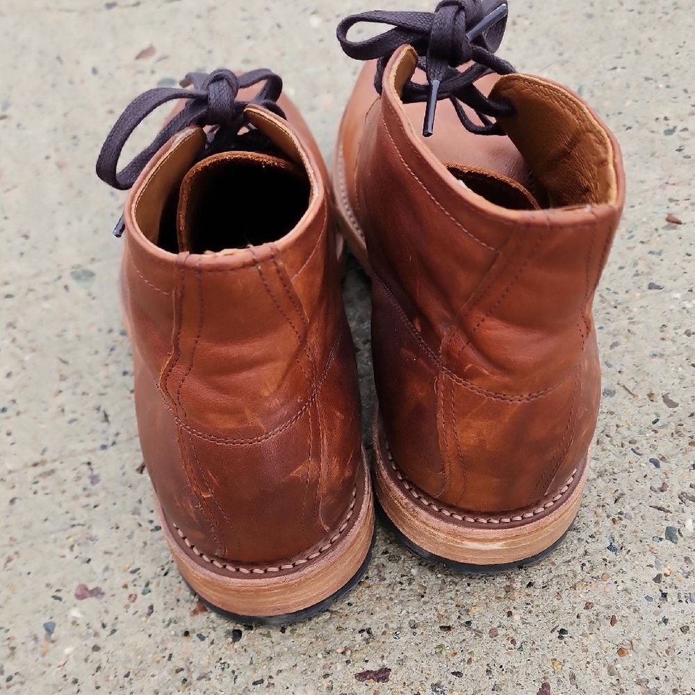 Frye Chestnut Brown Leather Chukka Boots 10 D - Picture 3 of 10
